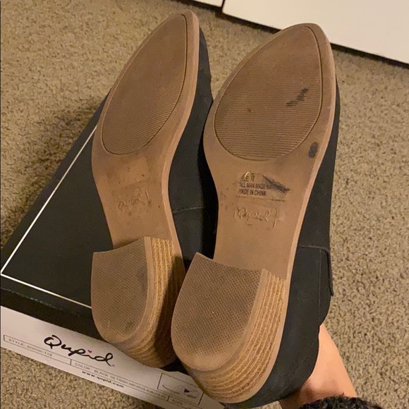 Qupid Black Ankle Booties - Picture 7 of 8